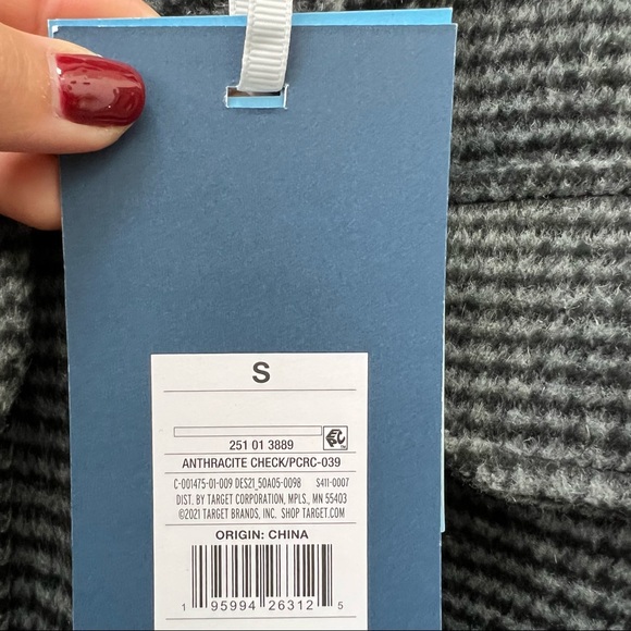 Rachel Comey x Target • Women's Checkered Oversized Shirt Jacket Dark Gray - Picture 12 of 12